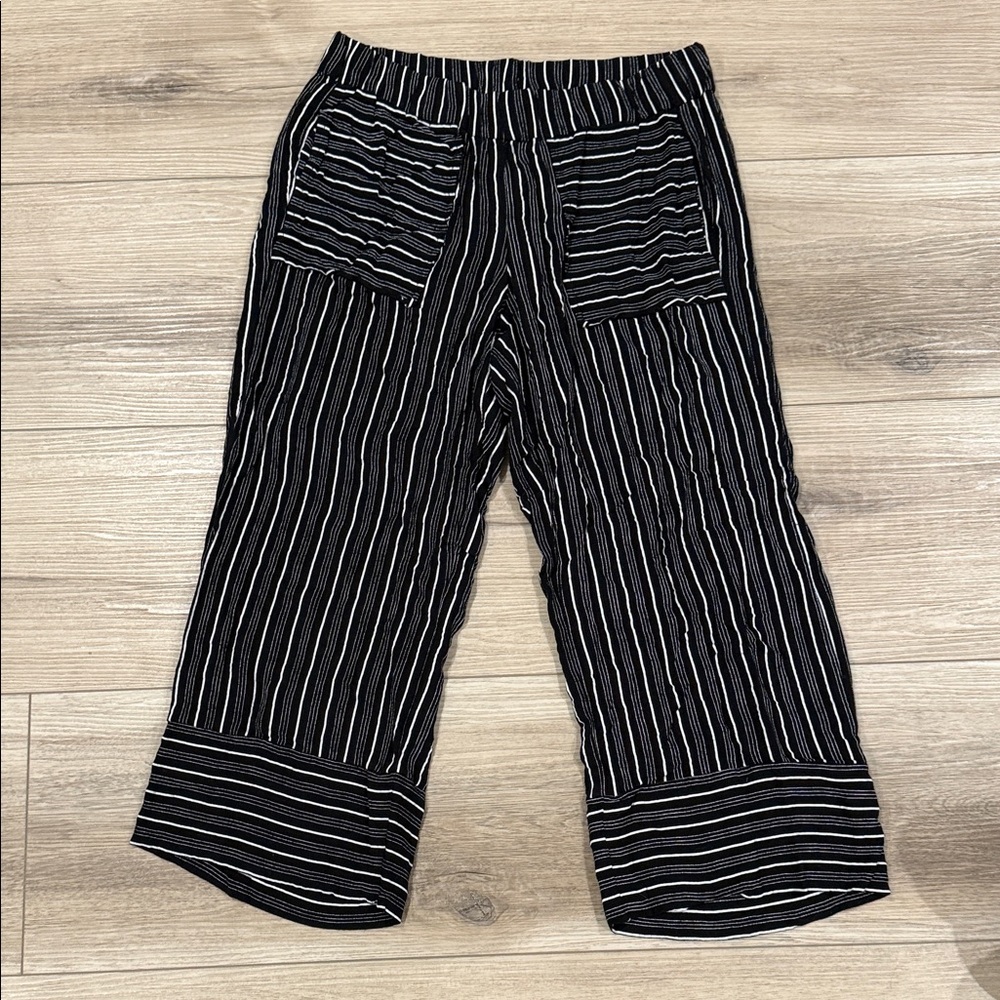 LOFT Kids Striped Black and White Casual Bottoms